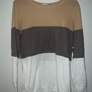 Colorblock Long Sleeve Top